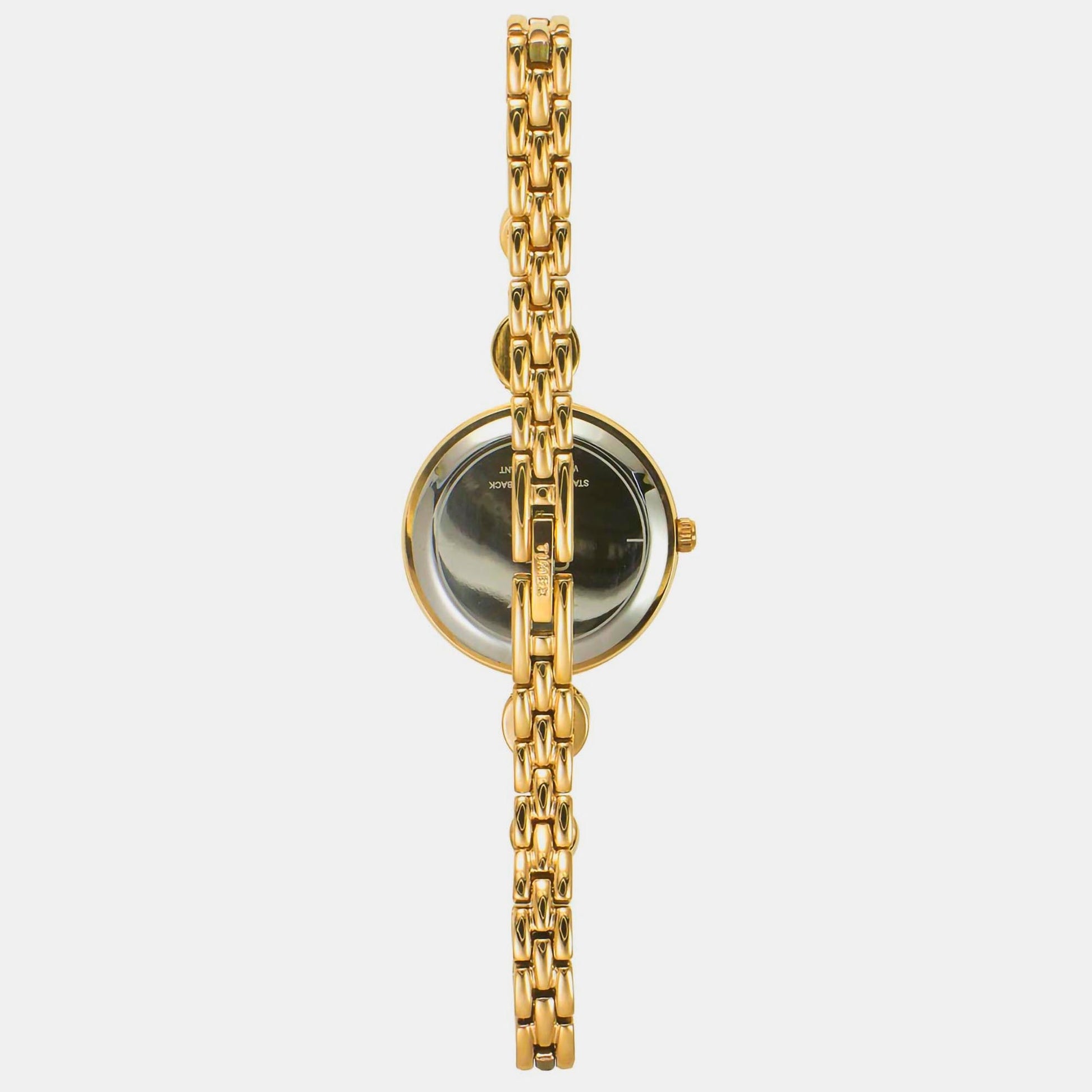 Fria Women Quartz Mother Of Pearl Dial Analog Brass Watch TWEL18200