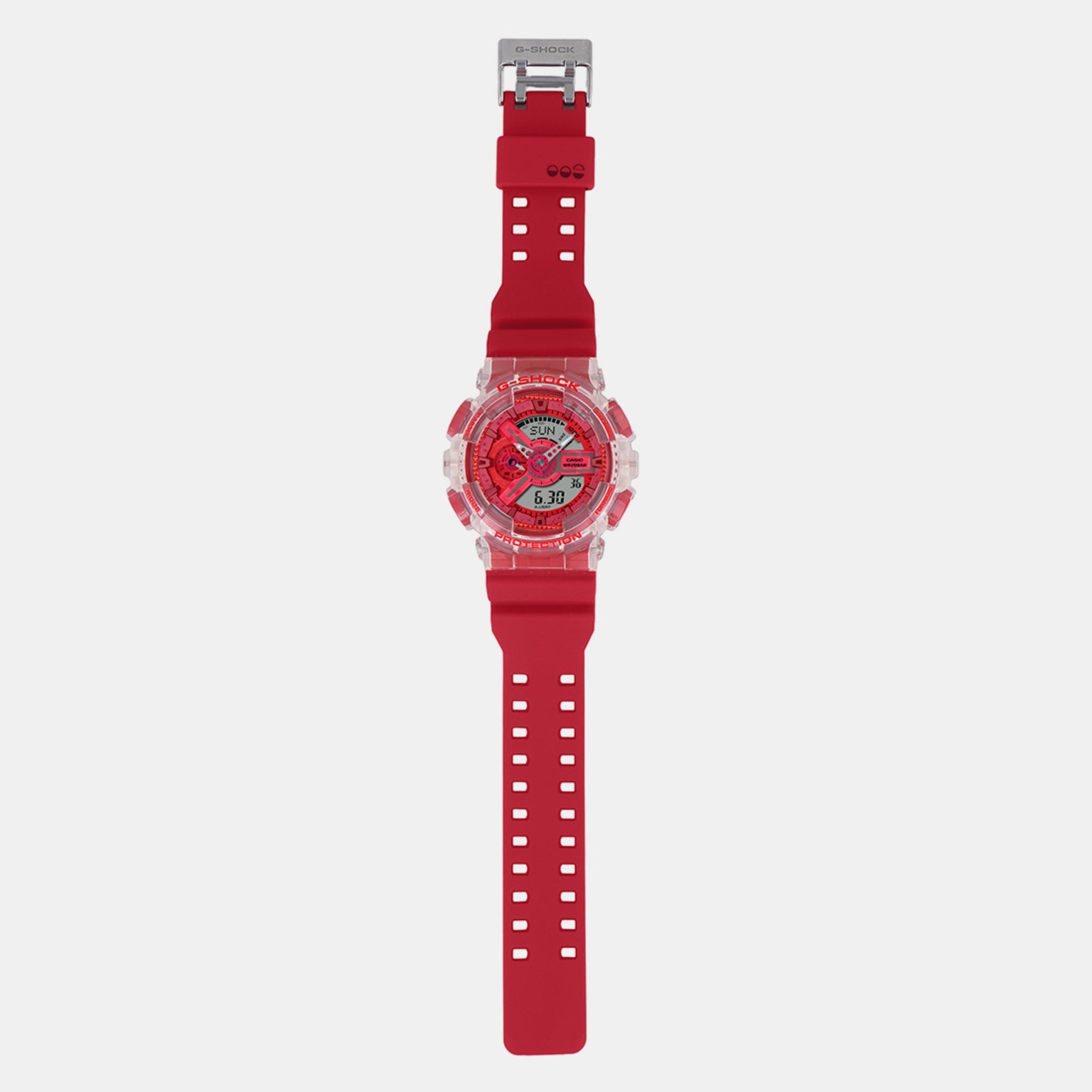 G-Shock Men Quartz Red Dial Analog-Digital Resin Watch G1366