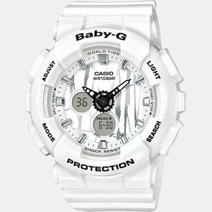Baby-G Women Quartz White Dial Analog-Digital Resin Watch B176