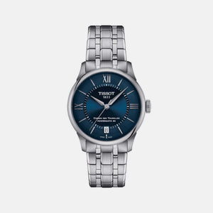 Chemin Des Tourelles Women Automatic Blue Dial Analog Stainless steel Watch T1392071104800