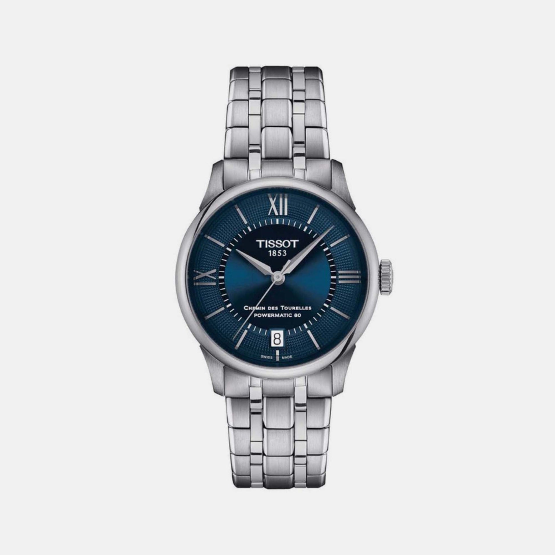 Chemin Des Tourelles Women Automatic Blue Dial Analog Stainless steel Watch T1392071104800