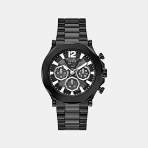 Edge Men Quartz Black Dial Chronograph Stainless Steel Watch GW0539G3