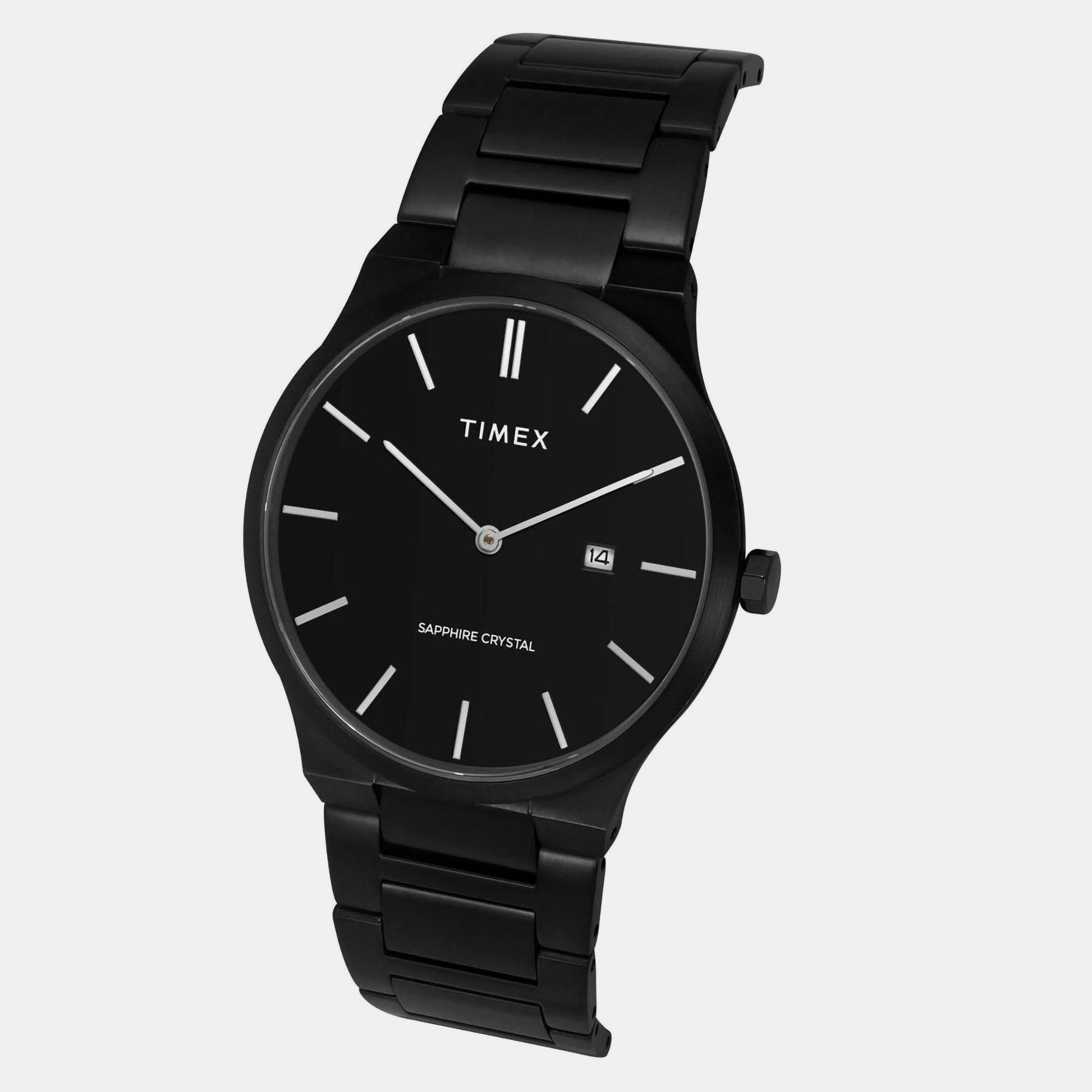 E Class Men Quartz Black Dial Analog Stainless Steel Watch TWEG23603