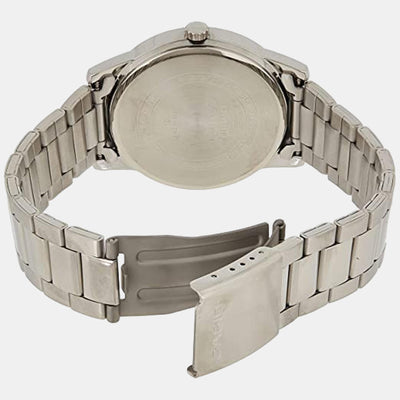 Enticer Men Quartz Silver Dial Analog Stainless Steel Watch A494
