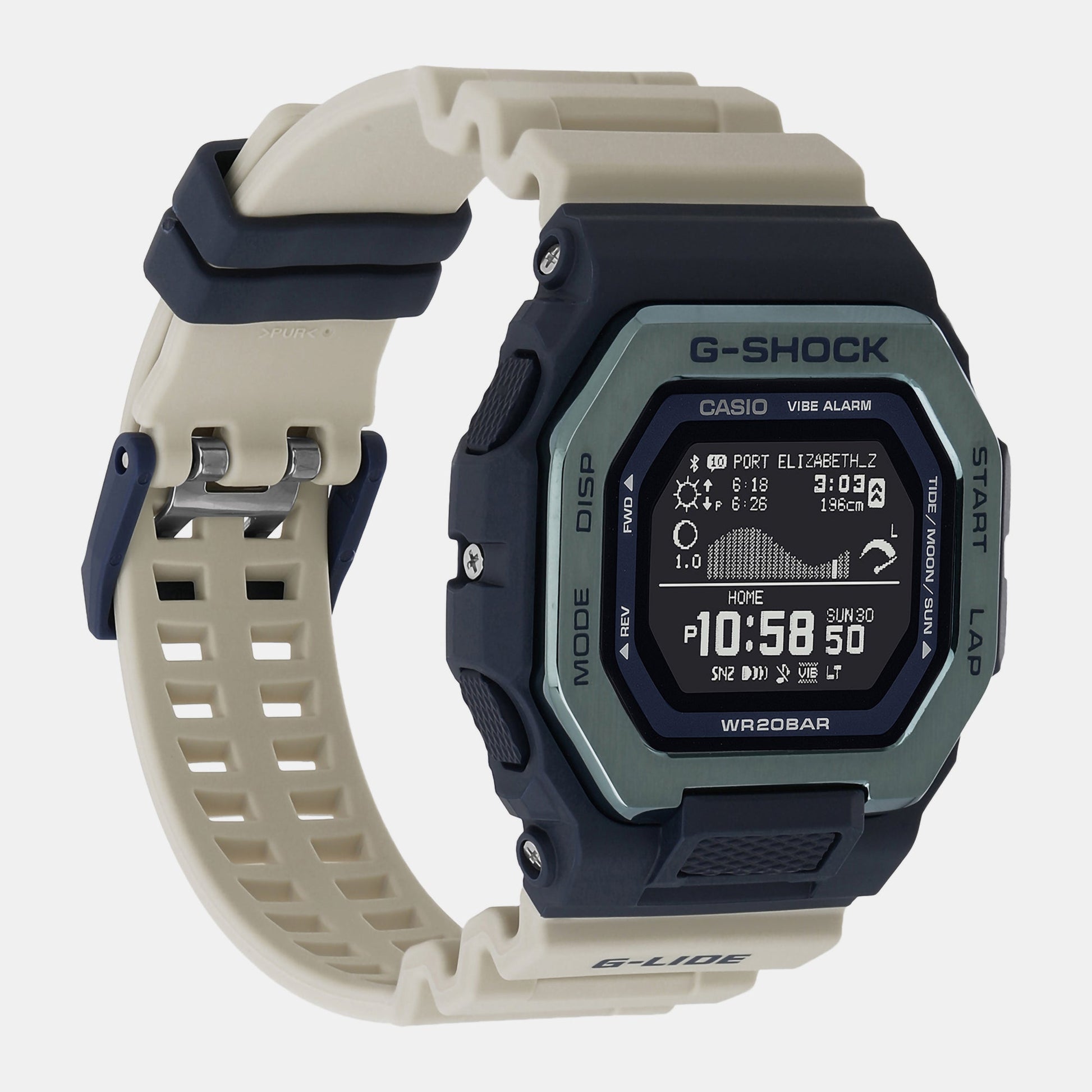 G-Shock Men Quartz Blue Dial Digital Resin Watch G1390