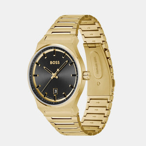 Candor Men Quartz Black Dial Analog Stainless Steel Watch 1514077