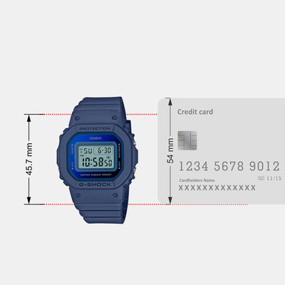 G-Shock Women Women Quartz Blue Dial Digital Resin Watch G1354