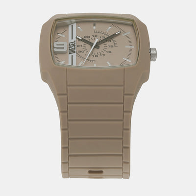 Cliffhanger 2.0 Men Quartz Beige Dial Analog Silicone Watch DZ2167