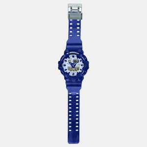 G-Shock Men Quartz Blue Dial Analog-Digital Resin Watch G1256