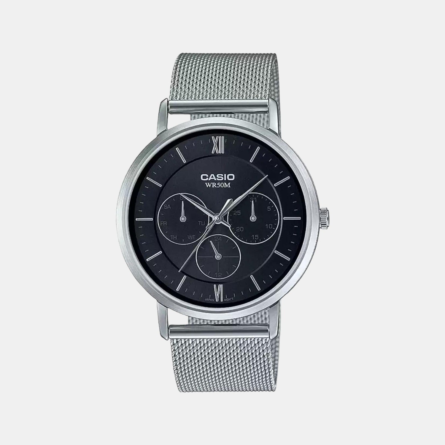 Enticer Women Quartz Black Dial Chronograph Stainless Steel Watch A1920