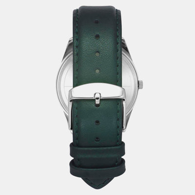 E Class Men Quartz Silver Dial Analog Leather Watch TWTG10407
