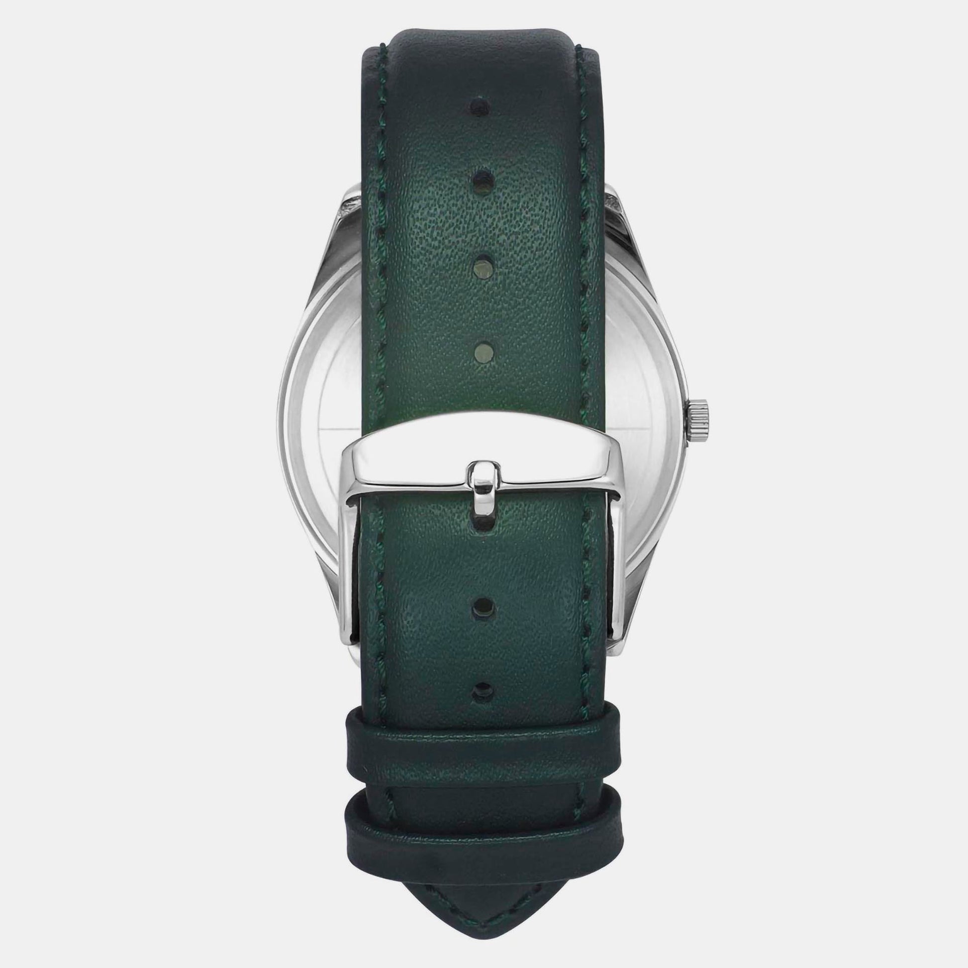 E Class Men Quartz Silver Dial Analog Leather Watch TWTG10407
