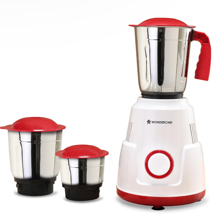 Robo 500 W Mixer Grinder | 3 Stainless Steel Jars for Powerful Blending,