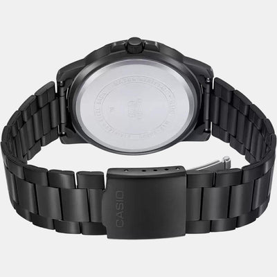 Enticer Men Quartz Black Dial Chronograph Stainless Steel Watch A1984