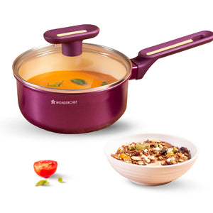 Bellagio Sauce Pan | 16 cm | 1.4 L | Non-Stick Ceramic Coating  Non-Toxic|by blacktree