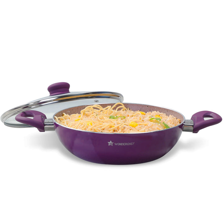 Wonderchef Renewed Royal Velvet Non-stick 24cm Kadhai