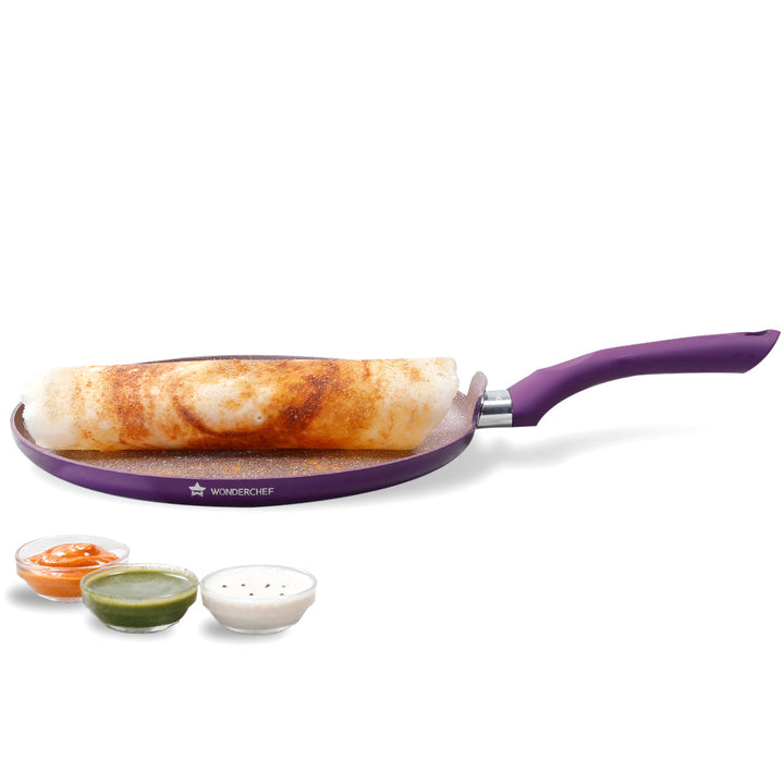 Wonderchef Renewed Royal Velvet 28cm Non-Stick Dosa Tawa