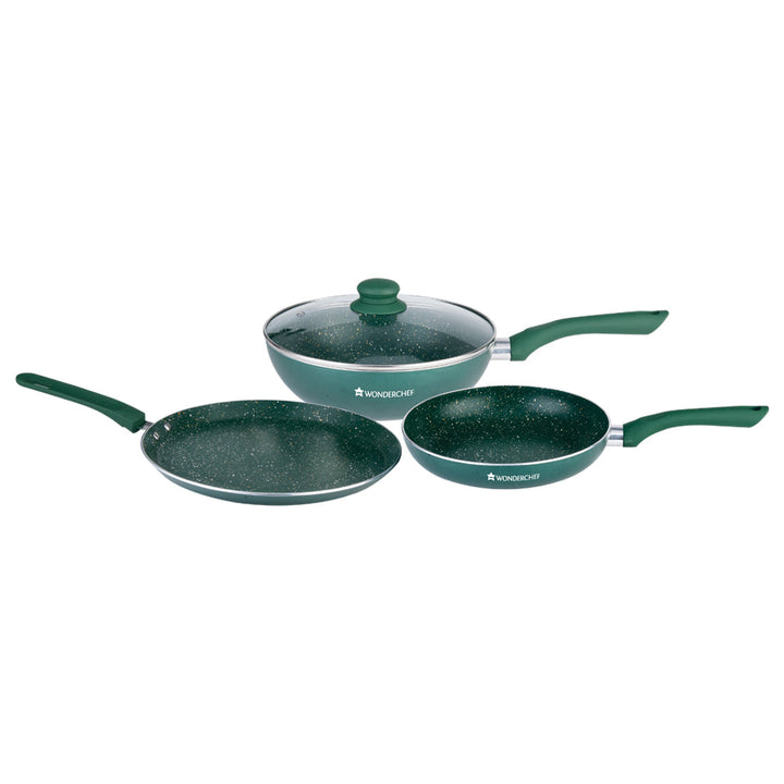 Royal Velvet Plus Non-stick Cookware Set, 4Pc .