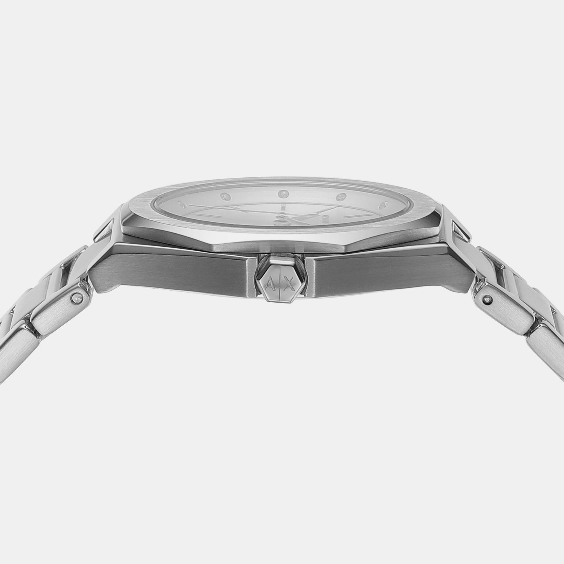 Andrea Women Quartz Silver Dial Analog Stainless Steel Watch AX4606