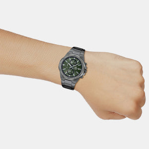 Edifice Men Quartz Green Dial Chronograph Stainless Steel Watch ED586