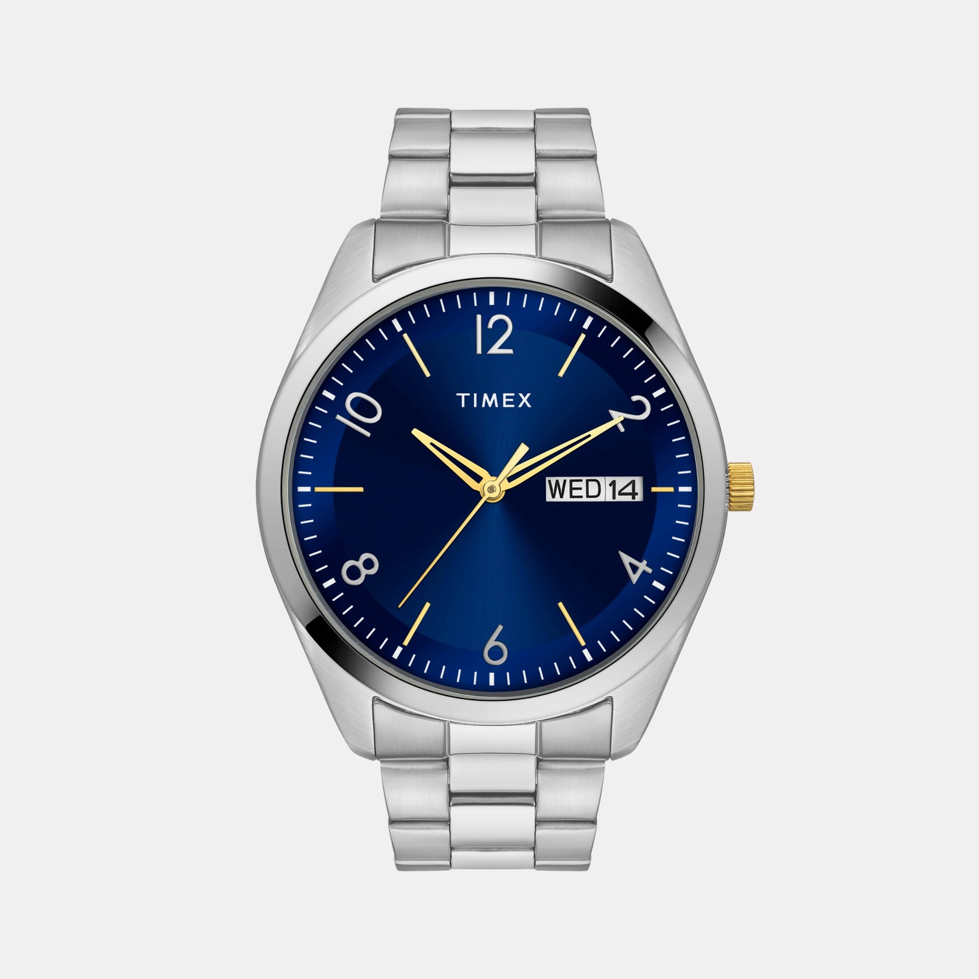 Classics Men Quartz Blue Dial Analog Stainless Steel Watch TWTG10402