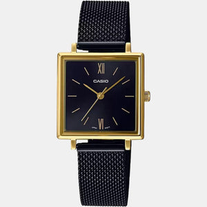 Enticer Women Quartz Black Dial Analog Stainless Steel Watch A1547