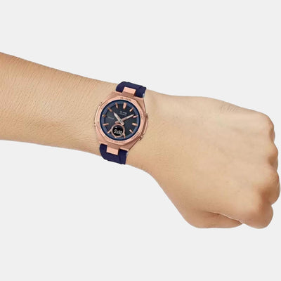 Baby-G Women Quartz Blue Dial Analog-Digital Resin Watch BX191