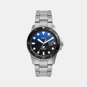 Fossil Blue Dive Men Quartz Two Tone Dial Analog Stainless Steel Watch FS6038