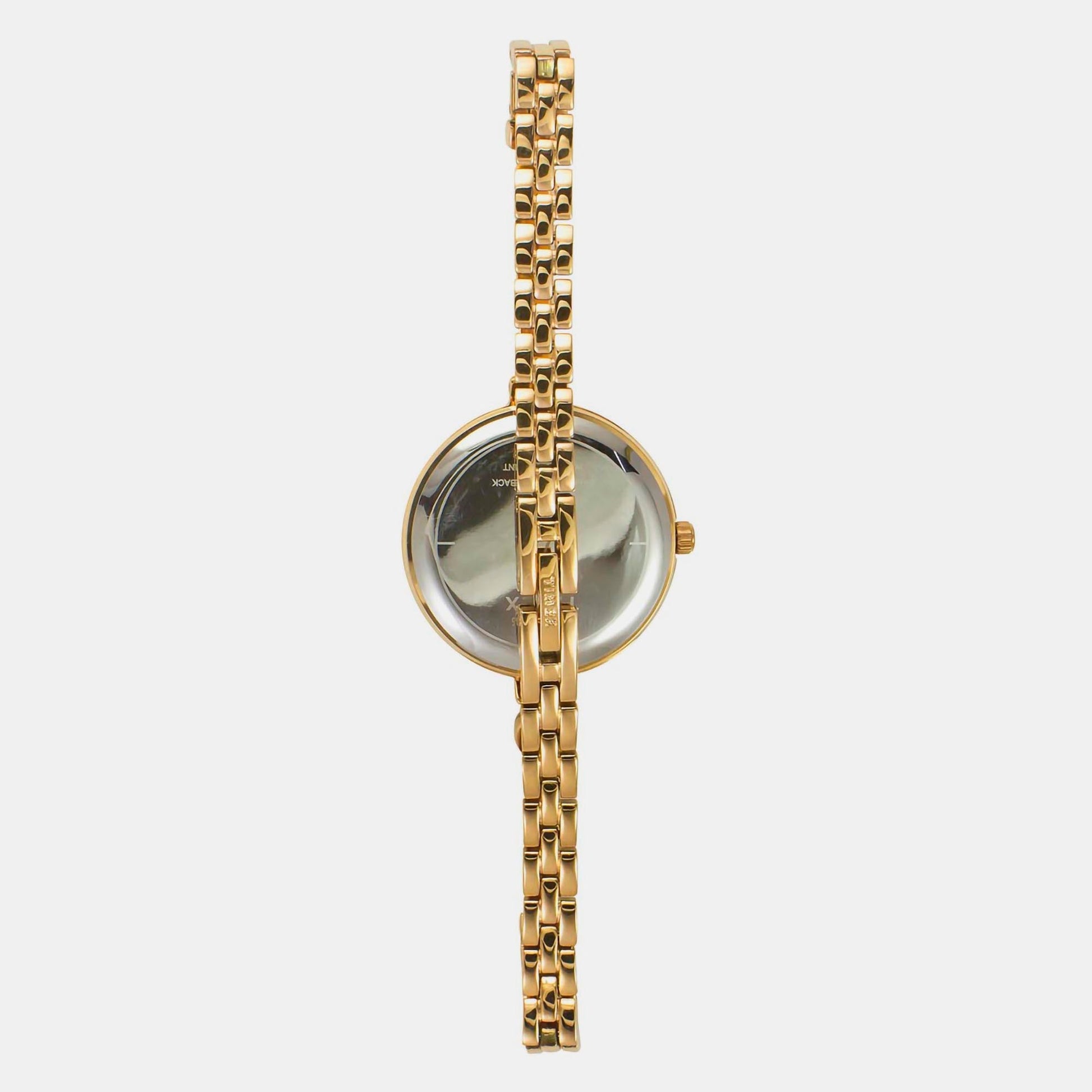 Fria Women Quartz Mother Of Pearl Dial Analog Brass Watch TWEL18401