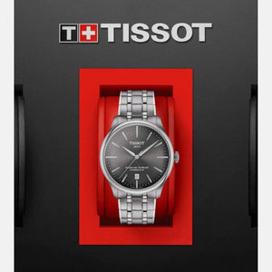 Chemin Des Tourelles Men Automatic Grey Dial Analog Stainless steel Watch T1398071106100