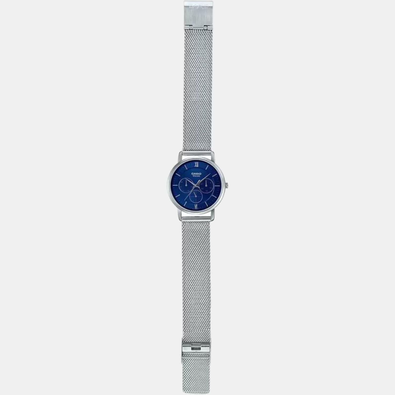 Enticer Men Quartz Blue Dial Chronograph Stainless Steel Watch A1921