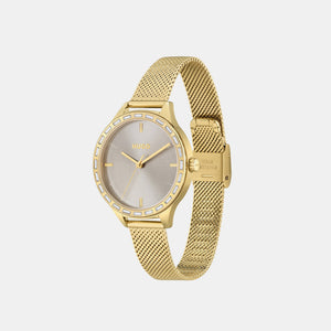 Flash Women Quartz Grey Dial Analog Mesh Watch 1540116