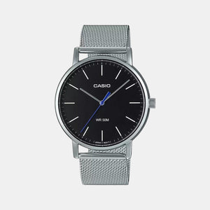 Enticer Men Quartz Black Dial Analog Stainless Steel Watch A1837