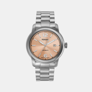 Heritage Men Automatic Rose Gold Dial Analog Stainless Steel Watch ME3243