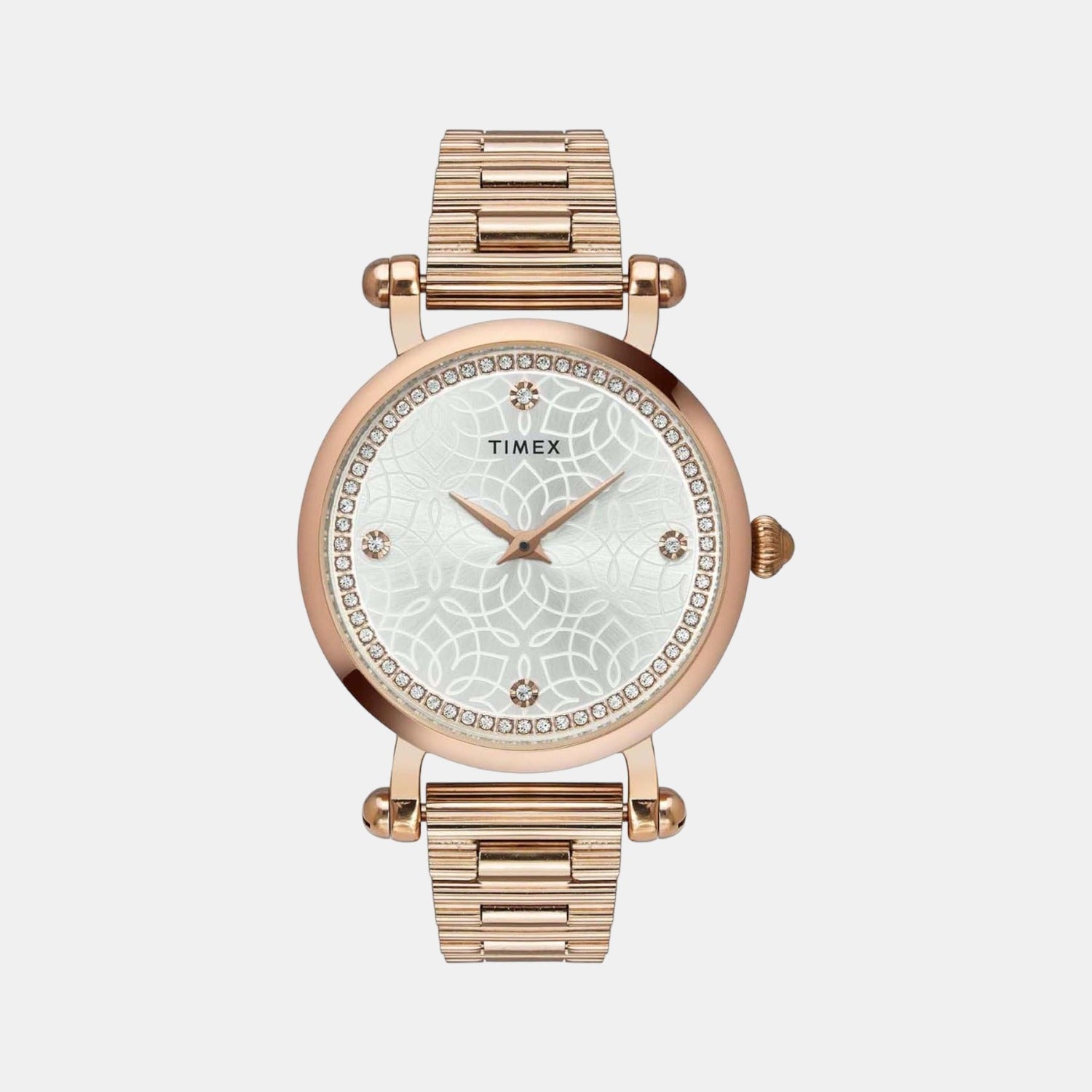 Fria Women Quartz Silver Dial Analog Stainless Steel Watch TWEL14301