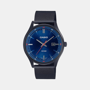 Enticer Men Quartz Blue Dial Analog Stainless Steel Watch A2104