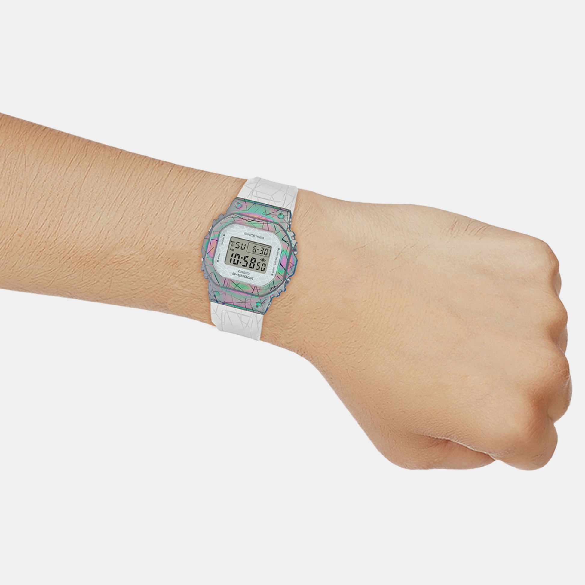 G-Shock Women Processor White Dial Digital Resin Watch G1359