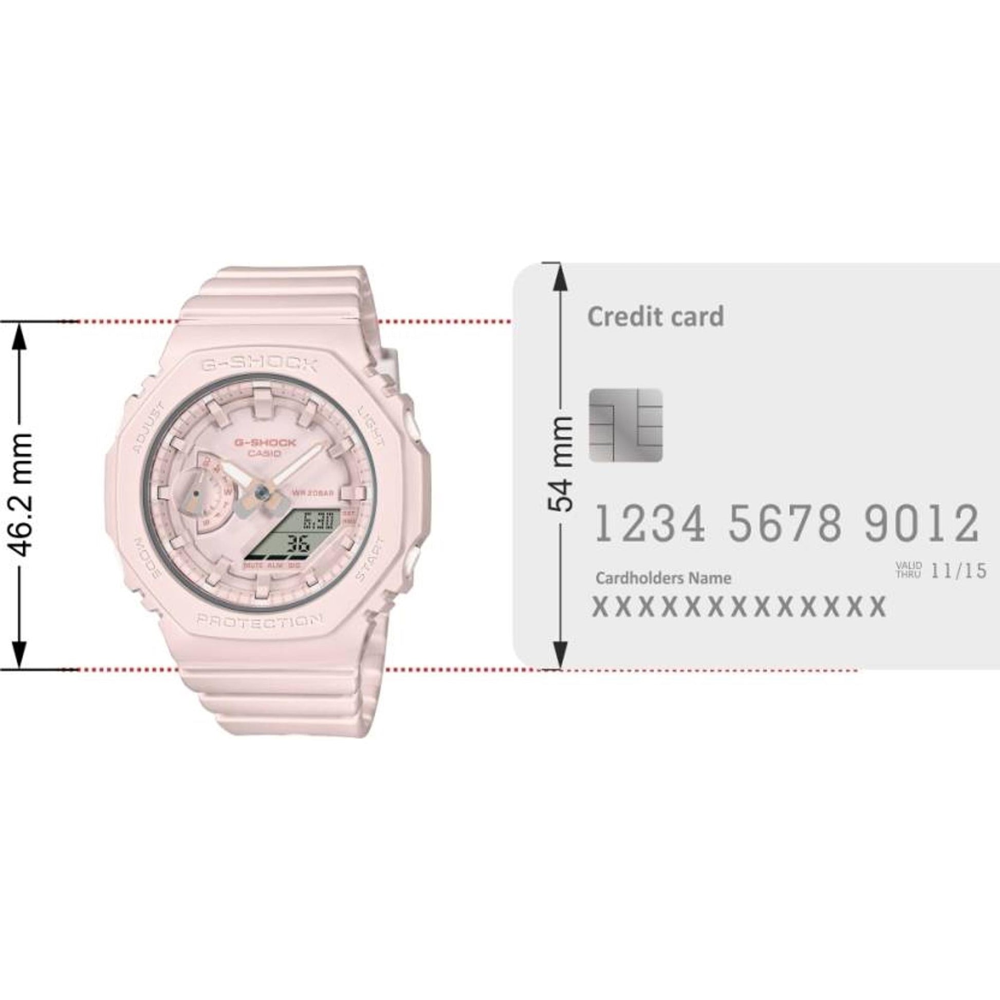 G-Shock Women Women Quartz Pink Dial Analog-Digital Resin Watch G1332