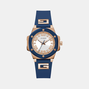 G Hype Women Quartz Two Tone Dial Analog Silicone Watch GW0555L4