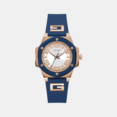 G Hype Women Quartz Two Tone Dial Analog Silicone Watch GW0555L4