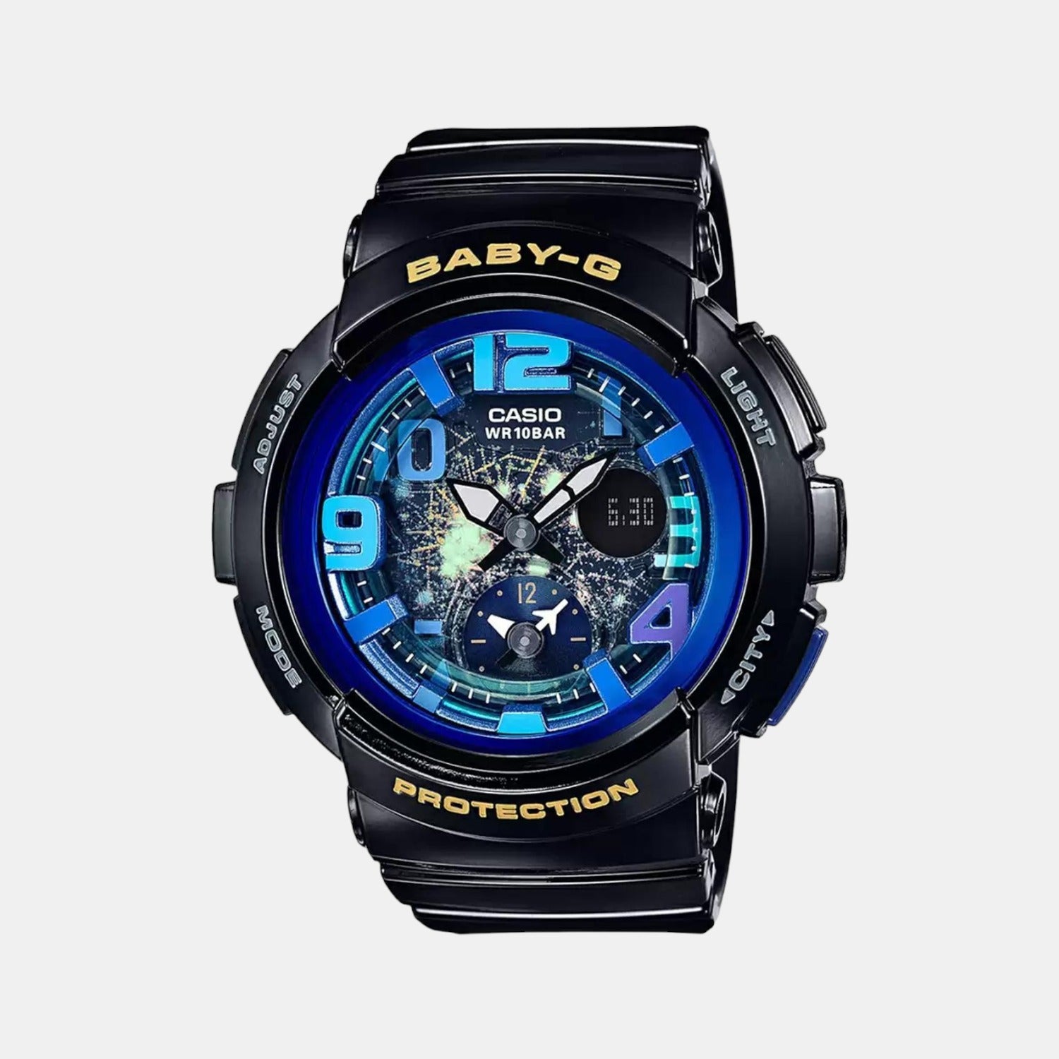 Baby-G Women Quartz Blue Dial Analog-Digital Resin Watch BX057