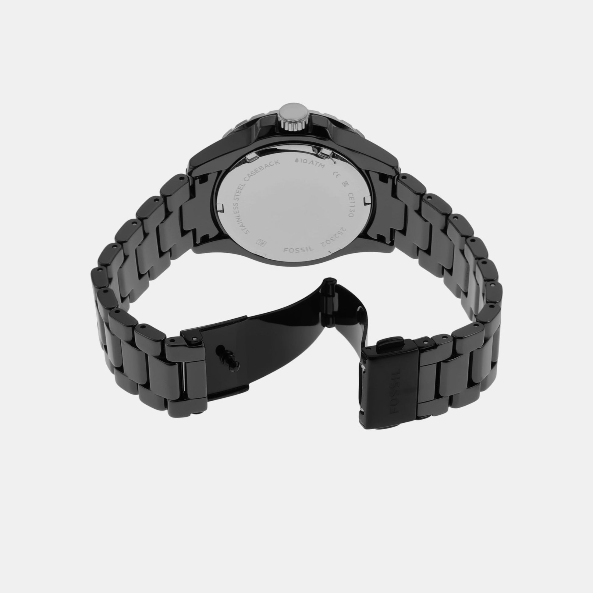 Fb-01 Women Quartz Black Dial Analog Ceramic Watch CE1130