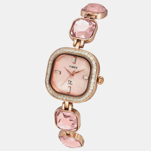 Fria Women Quartz Mother Of Pearl Dial Analog Brass Watch TWEL17101