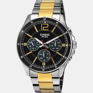 Enticer Men Quartz Black Dial Chronograph Stainless Steel Watch A1652