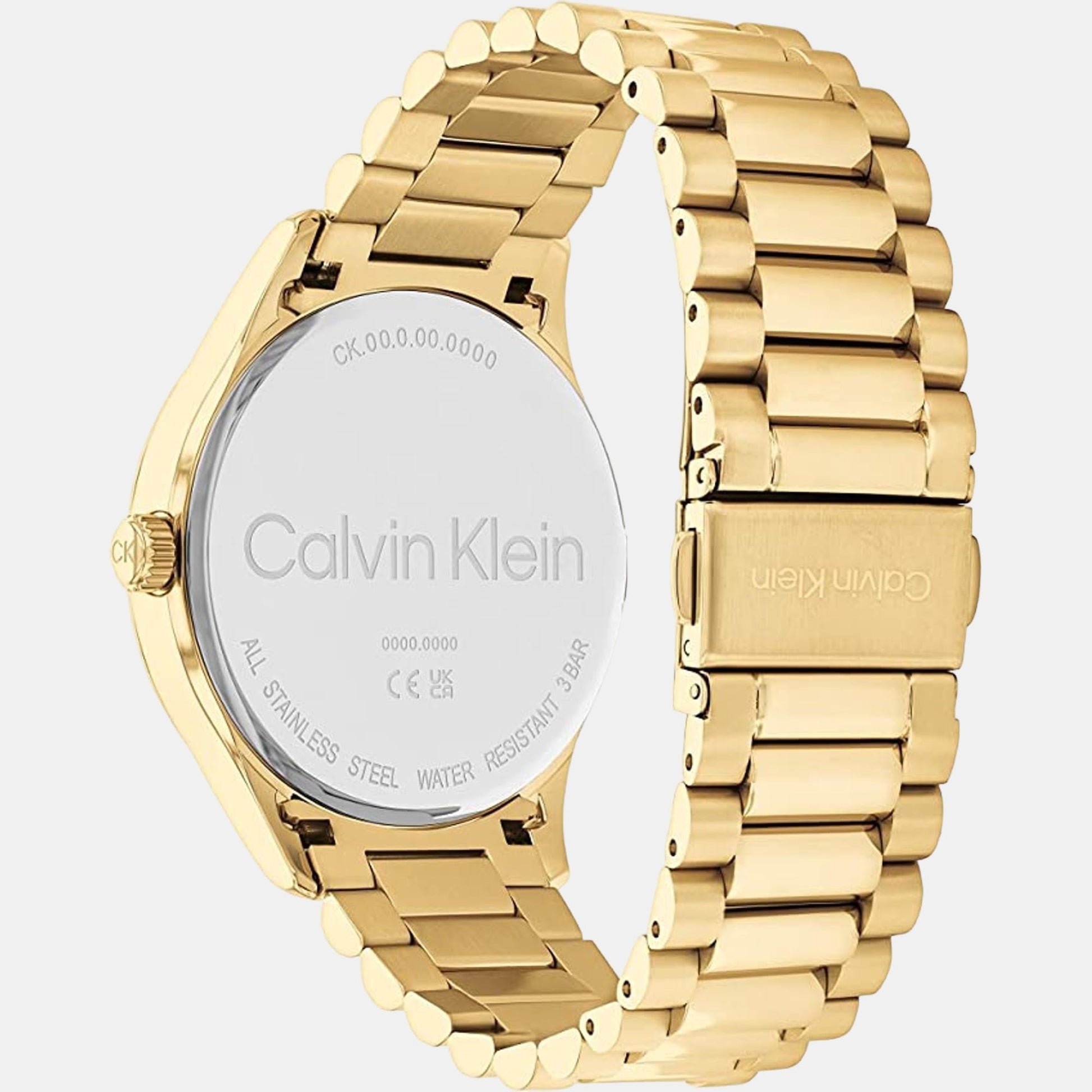 Ck Iconic Unisex Quartz Green Dial Analog Stainless Steel Watch 25200229