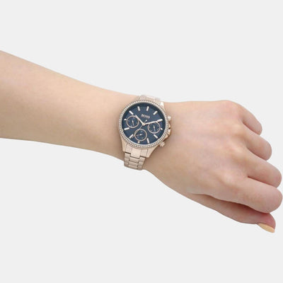 Hera Women Quartz Blue Dial Chronograph Stainless Steel Watch 1502566