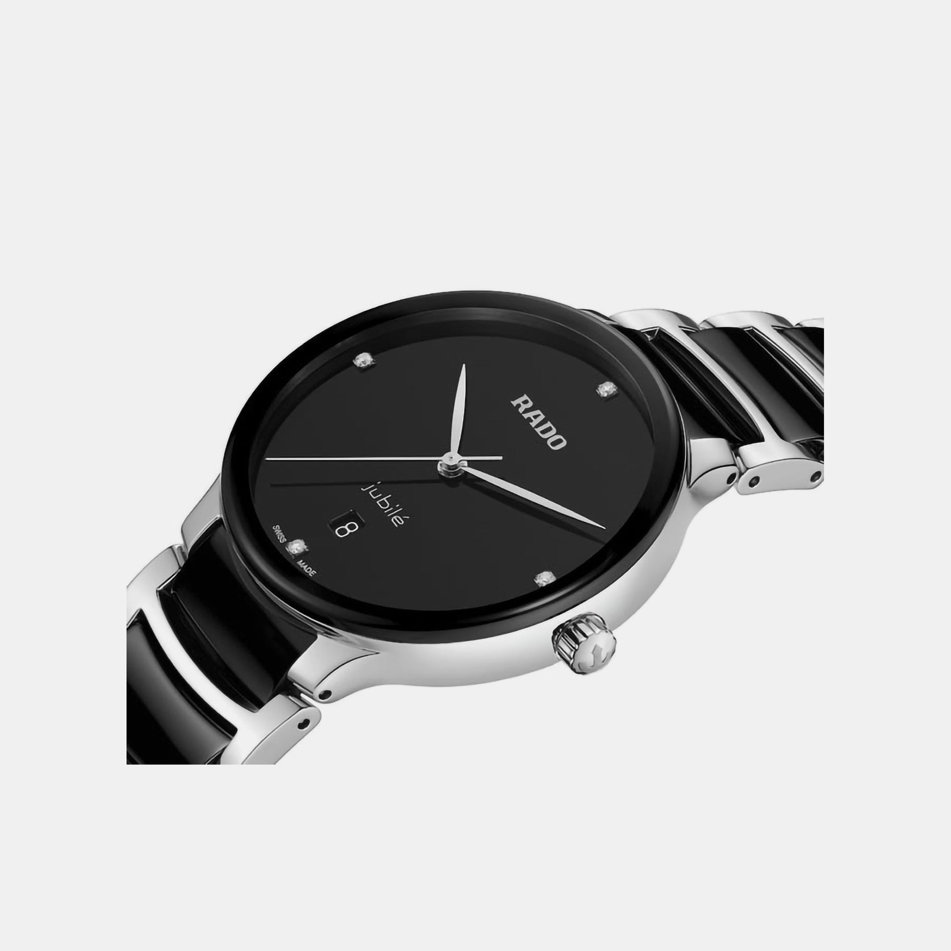 Centrix Unisex Quartz Black Dial Analog Ceramic Watch R30021712