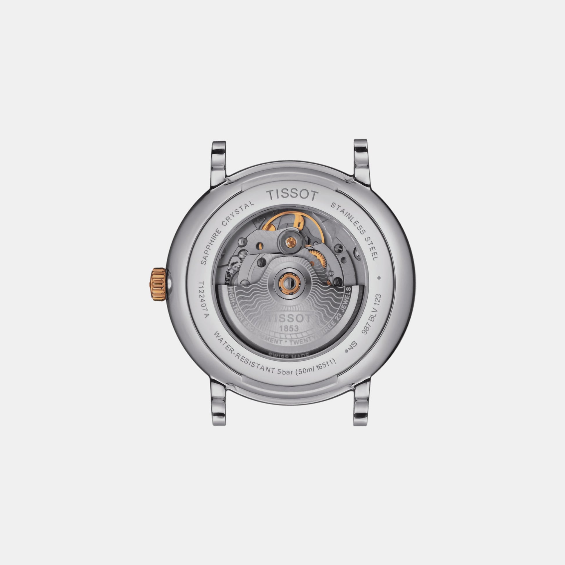 Carson Men Automatic Silver Dial Analog Stainless Steel Watch T1224072203101