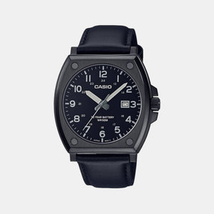 Enticer Men Quartz Black Dial Analog Leather Watch A2120