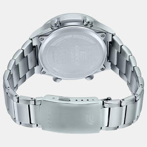 Edifice Men Quartz Blue Dial Analog-Digital Stainless Steel Watch EX457